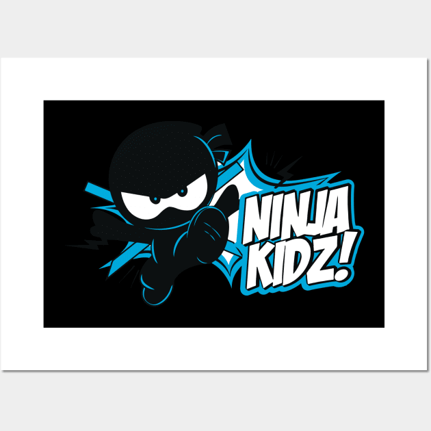 Ninja Kidz Wall Art by TypeTees